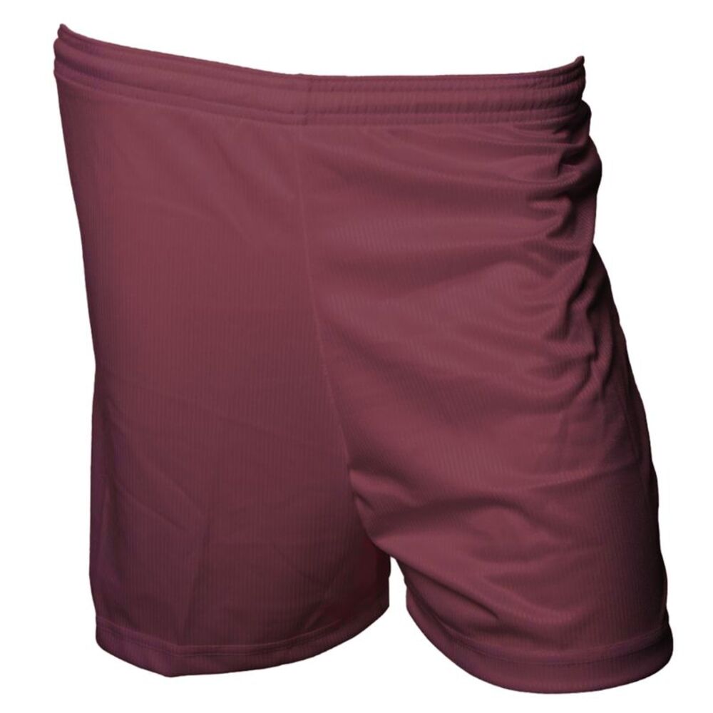Precision Childrens/Kids Micro-Stripe Football Shorts / Maroon